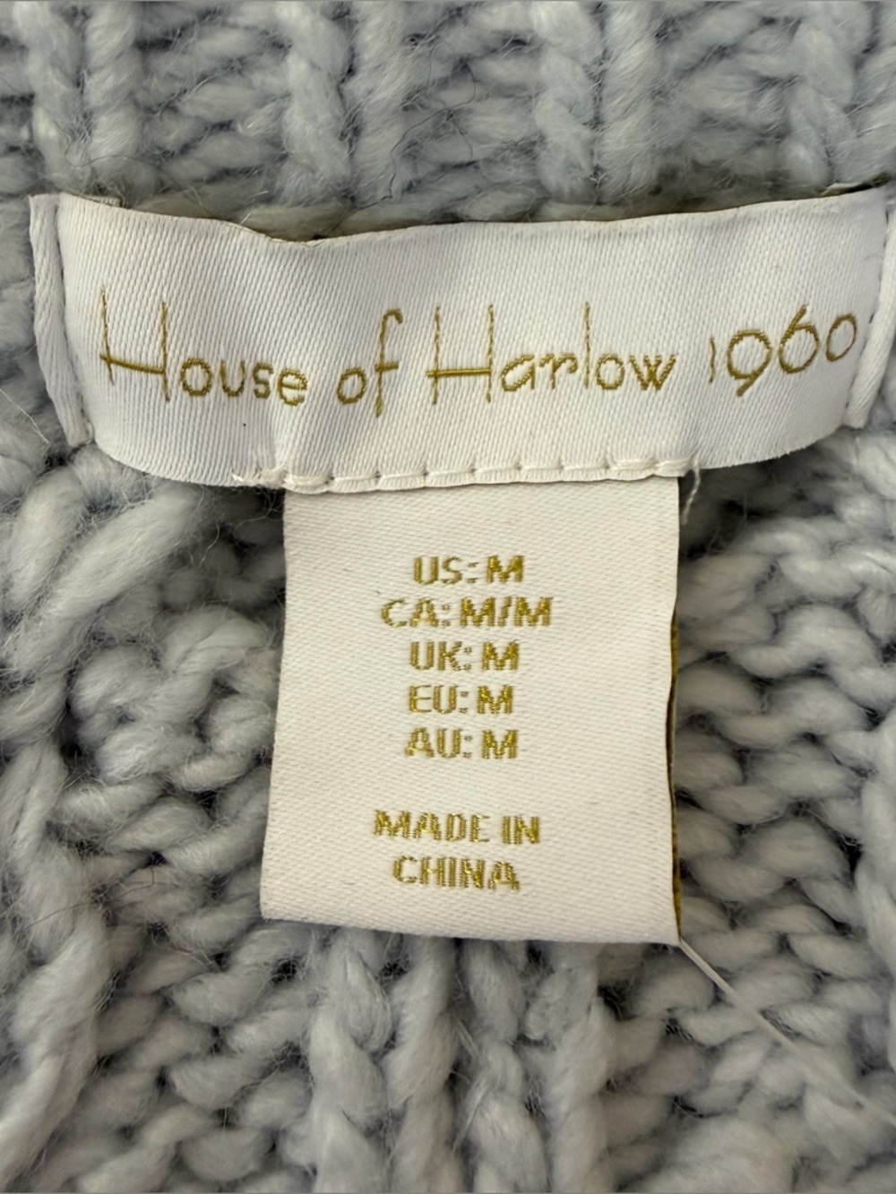 House of Harlow 1960  Cable Knit Pearl-Embellished Sweater - Picture 8 of 10